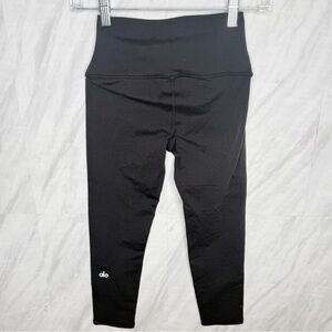ALO Yoga Black High-Waist Crop Leggings XS
